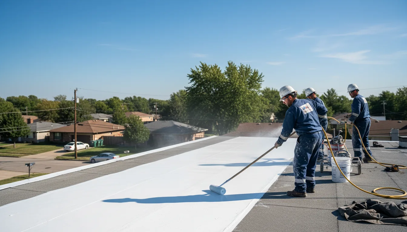 Commercial roof coating in Brookfield, OH near me